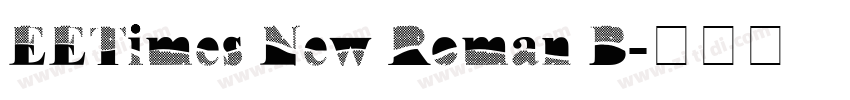EETimes New Roman B字体转换